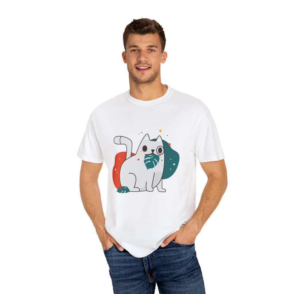 Playful Cat Graphic T-Shirt, Cat Lover Tee, Unisex Gift for Pet Owners, Cute Animal T-Shirt, Summer Casual Wear