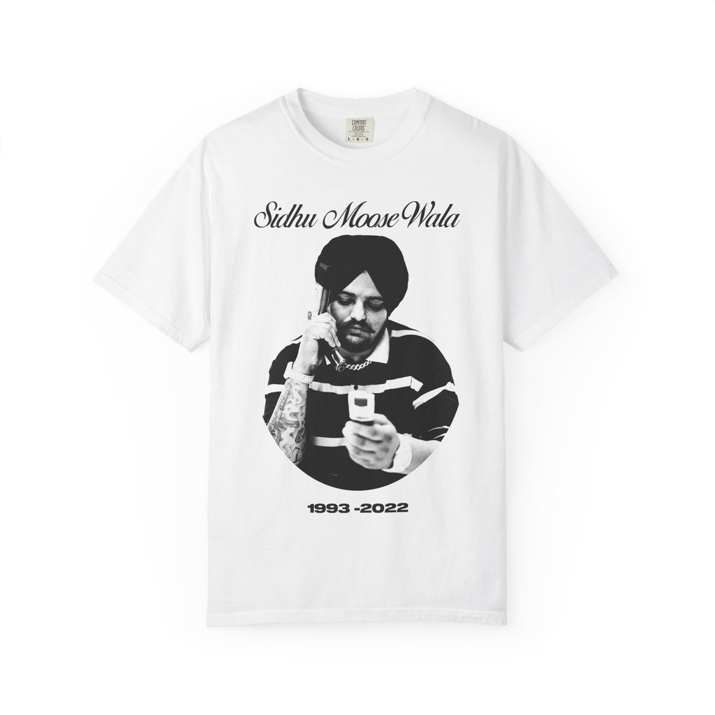 Sidhu Moosewala 1993–2022 Garment-Dyed Tee – Unisex Relaxed Fit
